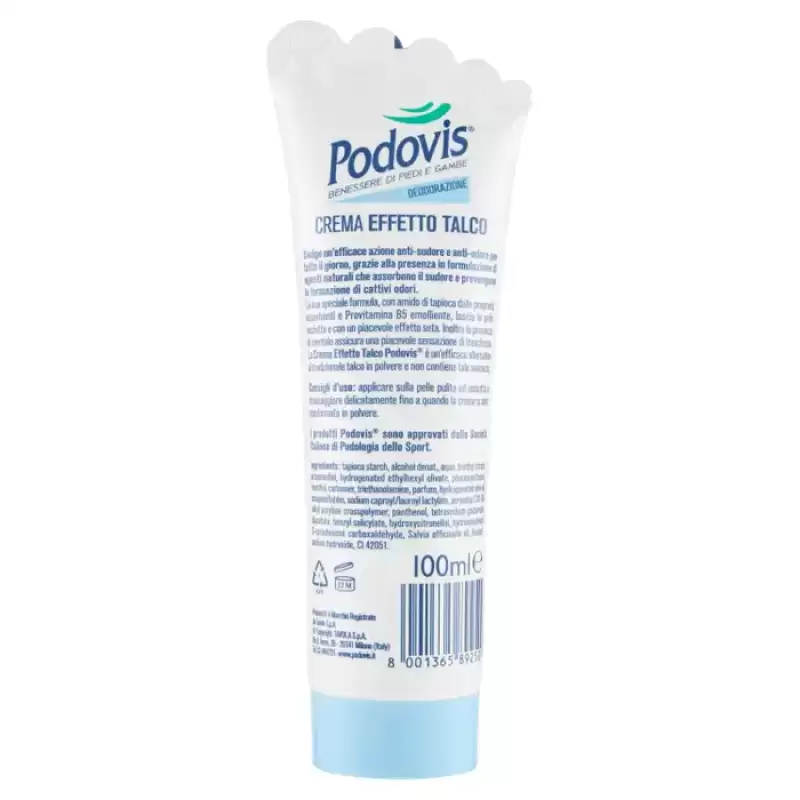 Podovis Crema pentru Picioare cu Efect de Talc Anti-Miros si Anti-Transpiratie 100 ml Bax 6 buc.